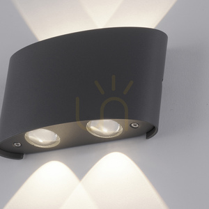 Nástěnné svítidlo CARLO 9487-13 Antracit 4xLED small 8
