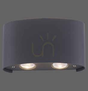 Nástěnné svítidlo CARLO 9487-13 Antracit 4xLED small 0