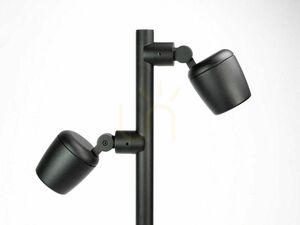SU-MA Dublo DBL-1000 černá IP65 GU10 100 cm venkovní stojací lampa s nastavitelnými hlavami small 2