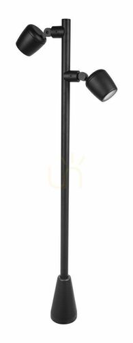 Kontrola SU-MA Dublo DBL-1000 černá IP65 GU10 100 cm venkovní stojací lampa s nastavitelnými hlavami