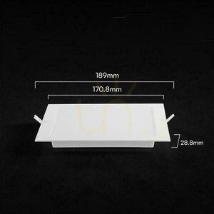 V-TAC zapuštěné stropní svítidlo 12W LED CREE CHIP square 170x170mm VT-61012CCT 1320lm 6 let záruka 4 V-TAC zapuštěné stropní svítidlo 12W LED CREE CHIP square 170x170mm VT-61012CCT 1320lm 6 let záruka small 4