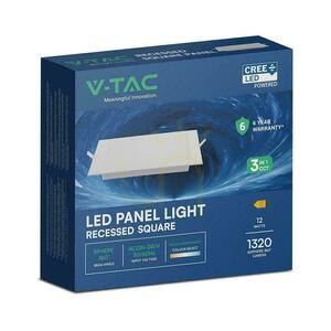 V-TAC zapuštěné stropní svítidlo 12W LED CREE CHIP square 170x170mm VT-61012CCT 1320lm 6 let záruka 5 V-TAC zapuštěné stropní svítidlo 12W LED CREE CHIP square 170x170mm VT-61012CCT 1320lm 6 let záruka small 5