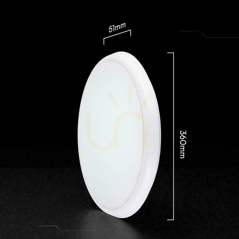 Zobrazit Stropní svítidlo V-TAC 40W LED CREE CHIP se snímačem pohybu a ovládáním barev 5v1 IP65 VT-8179 4400lm 6 let záruka Stropní svítidlo V-TAC 40W LED CREE CHIP se snímačem pohybu a ovládáním barev 5v1 IP65 VT-8179 4400lm 6 let záruka