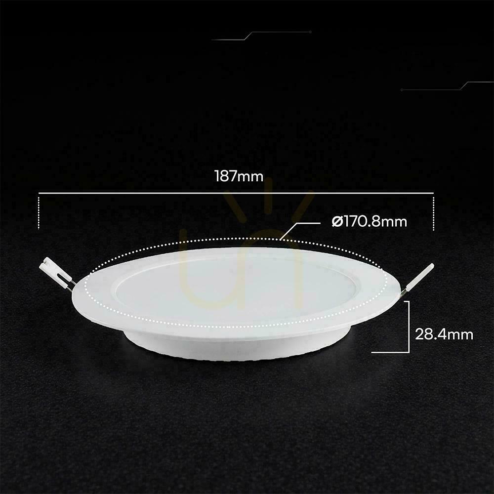Zobrazit V-TAC 12W LED CREE CHIP zapuštěný panel kulatý 170x28mm VT-61012CCT 1320lm 6 let záruka V-TAC 12W LED CREE CHIP zapuštěný panel kulatý 170x28mm VT-61012CCT 1320lm 6 let záruka