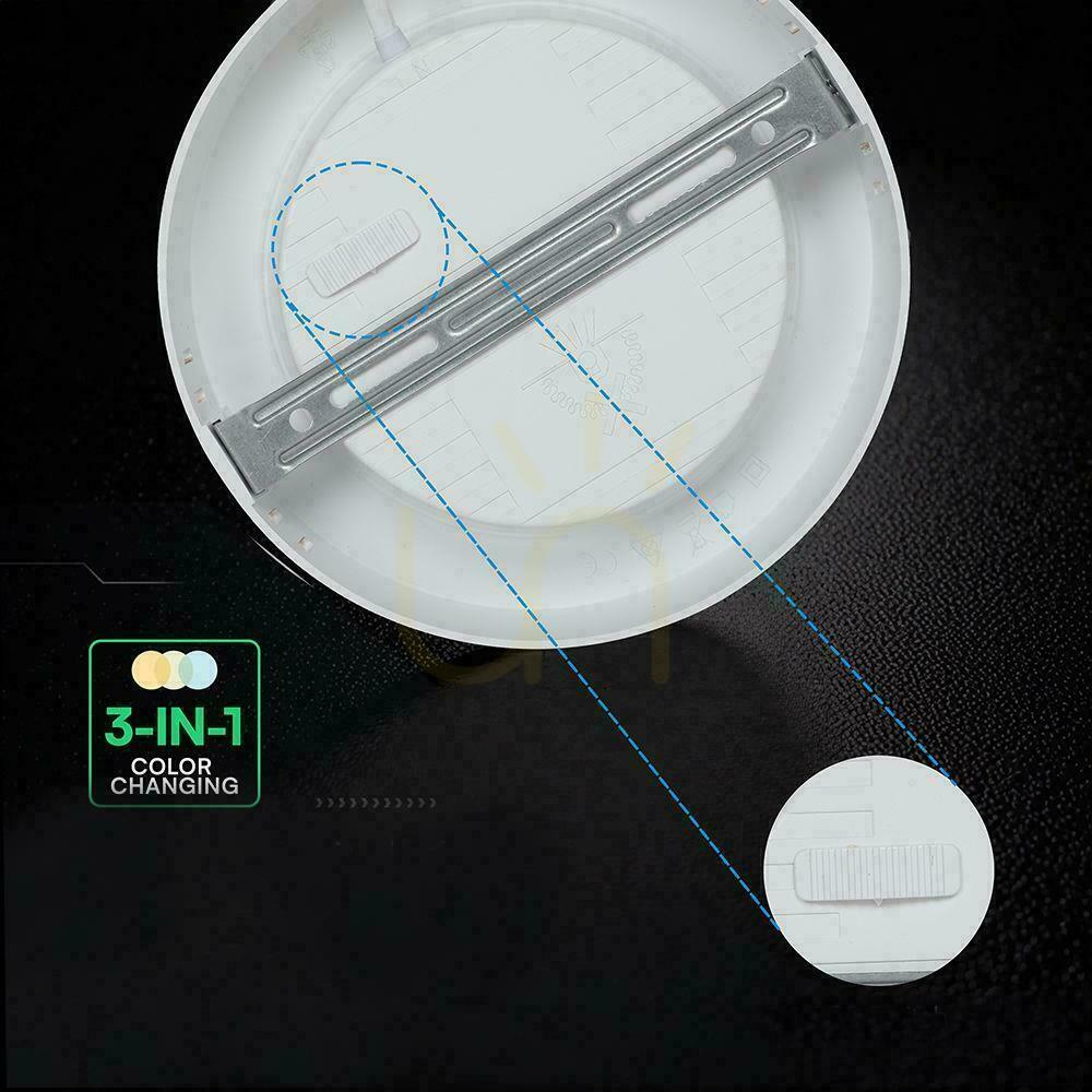 Náhled Povrchový panel stropního osvětlení V-TAC 18W LED CREE CHIP kulatý 215x30mm VT-60018CCT 1980lm 6 let záruka Povrchový panel stropního osvětlení V-TAC 18W LED CREE CHIP kulatý 215x30mm VT-60018CCT 1980lm 6 let záruka