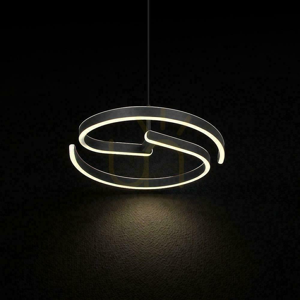 Pohled Závěsné svítidlo V-TAC 25W LED spirála fi40cm černé VT-84045 4000K 3250lm Závěsné svítidlo V-TAC 25W LED spirála fi40cm černé VT-84045 4000K 3250lm