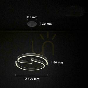 Závěsné svítidlo V-TAC 25W LED spirála fi40cm černé VT-84045 4000K 3250lm 3 Závěsné svítidlo V-TAC 25W LED spirála fi40cm černé VT-84045 4000K 3250lm small 3