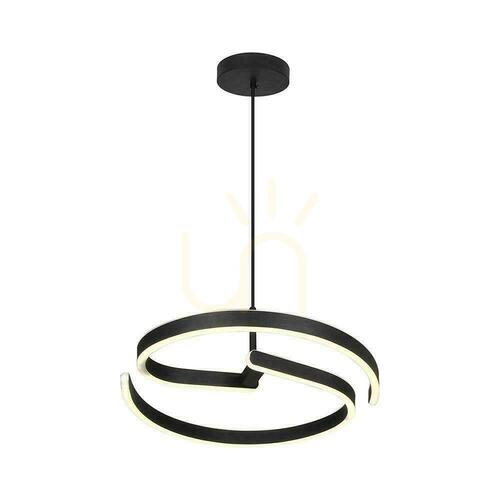 Kontrola Závěsné svítidlo V-TAC 25W LED spirála fi40cm černé VT-84045 4000K 3250lm