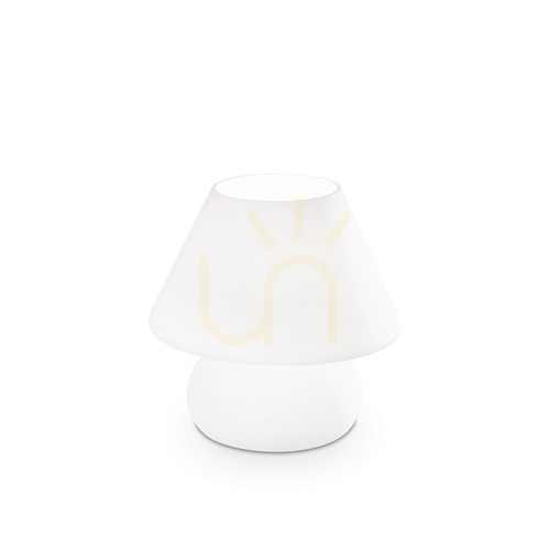 Kontrola Stolní lampa Ideallux PRATO TL1 SMALL bílá skleněná 074726