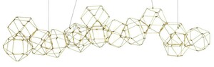 Závěsné svítidlo Luces Exclusivas ASIS LE41326 zlaté LED 67 W 137 cm small 1