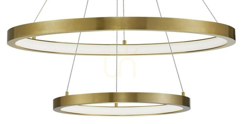 Kontrola Zlaté závěsné LED svítidlo Luces Exclusivas IRUN LE41414 60 W 4200 lm 3000 K Ø60 cm