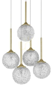 Závěsné svítidlo Luces Exclusivas PASTO LE41740, zlaté, 5 × G9, 42 cm small 1