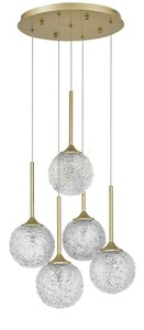 Závěsné svítidlo Luces Exclusivas PASTO LE41740, zlaté, 5 × G9, 42 cm small 0