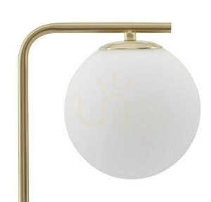Stolní lampa RIOJA Luces Exclusivas zlatá s kulovým stínidlem a mramorovou základnou E14 LE41774 small 1