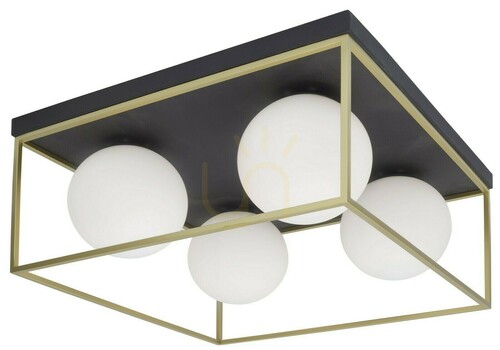 Kontrola Stropní svítidlo Luces Exclusivas PLATA černo-zlaté 4xE14 45,5 cm LE41787