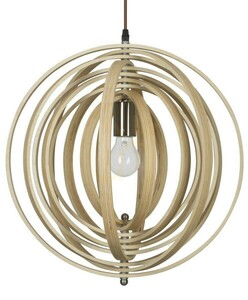 Závěsné svítidlo Luces Exclusivas MARTIN LE42097 dřevěné 1xE27 43 cm small 1
