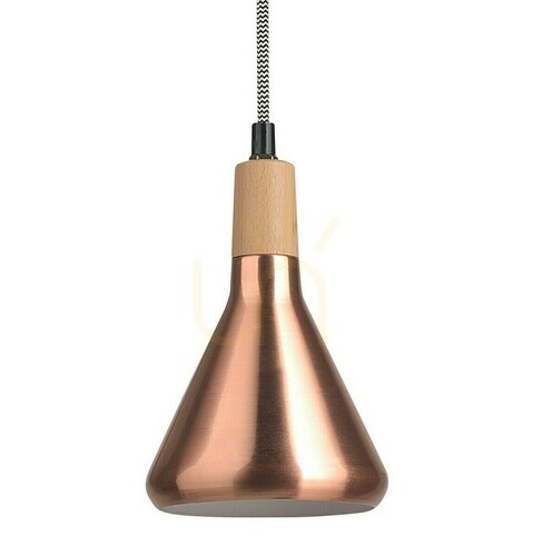 Kontrola Závěsné svítidlo Luces Exclusivas OSORNO LE42116 měděné E14 12,5 cm