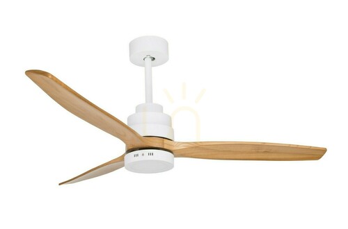 Kontrola Stropní ventilátor s LED osvětlením Luces Exclusivas Segovia LE42554 bílý dřevo