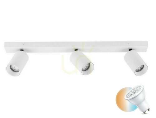 Kontrola Bílé stropní svítidlo se třemi bodovkami CLORINDA Luces Exclusivas LE61468 GU10