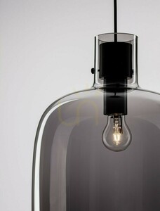 Závěsné svítidlo Luces Exclusivas PADRE LE42628, černé, kouřové sklo, E27, Ø30 cm small 3