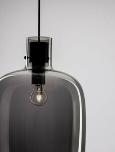 Závěsné svítidlo Luces Exclusivas PADRE LE42628, černé, kouřové sklo, E27, Ø30 cm small 5