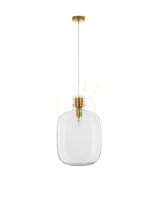 Závěsné svítidlo Luces Exclusivas PADRE LE42636, čiré sklo, mosazná barva, E27, 30 cm small 0