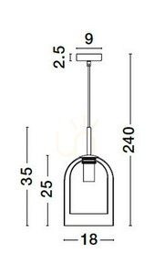 Závěsné svítidlo BONAO Luces Exclusivas LE42639 5 Závěsné svítidlo BONAO Luces Exclusivas LE42639 small 5