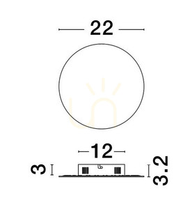 LED nástěnné svítidlo Luces Exclusivas CHICA LE42664, matná zlatá, 22 cm small 5