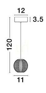 Závěsné svítidlo CANA Luces Exclusivas LE42690 5 Závěsné svítidlo CANA Luces Exclusivas LE42690 small 5