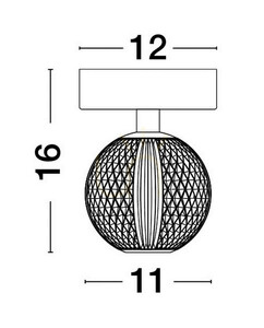 Stropní LED svítidlo Luces Exclusivas CANA LE42691 zlaté 12 cm small 3