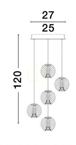 Závěsné svítidlo CANA Luces Exclusivas LE42693 4 Závěsné svítidlo CANA Luces Exclusivas LE42693 small 4