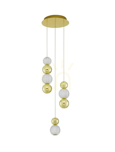 Kontrola Závěsné LED svítidlo PONCE Luces Exclusivas LE42700, zlaté, 18 W, 3200 K