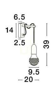 Nástěnné svítidlo BANI Luces Exclusivas LE42708 3 Nástěnné svítidlo BANI Luces Exclusivas LE42708 small 3