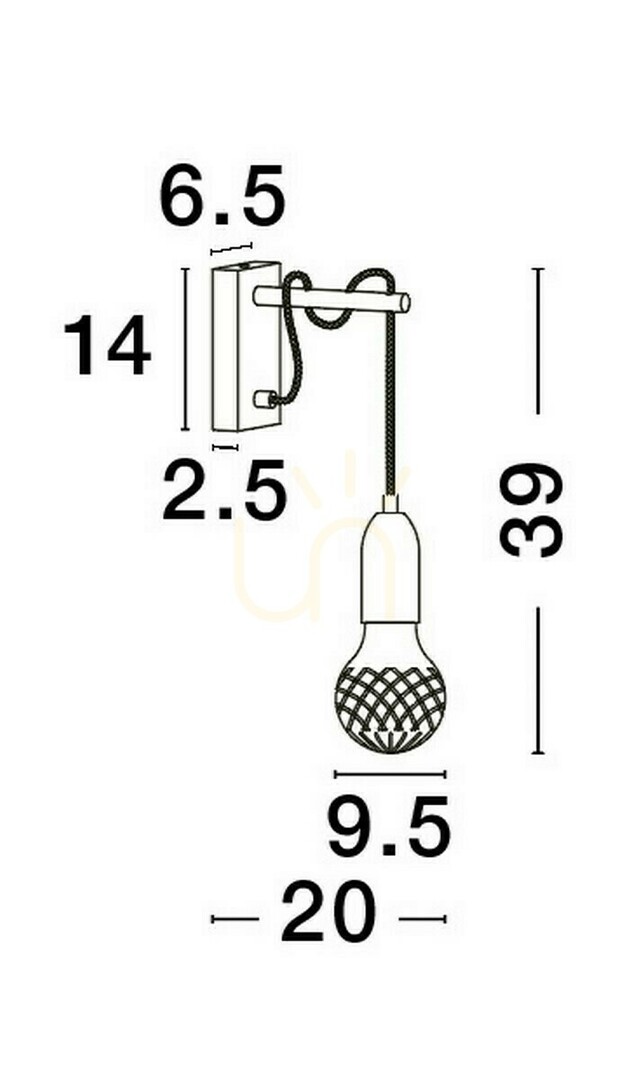 Zobrazit Nástěnné svítidlo BANI Luces Exclusivas LE42708 Nástěnné svítidlo BANI Luces Exclusivas LE42708
