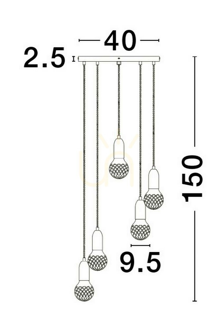 Kontrola Závěsné svítidlo BANI Luces Exclusivas LE42711 Závěsné svítidlo BANI Luces Exclusivas LE42711