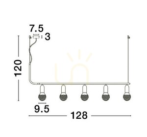 Závěsné svítidlo BANI Luces Exclusivas LE42712 small 5