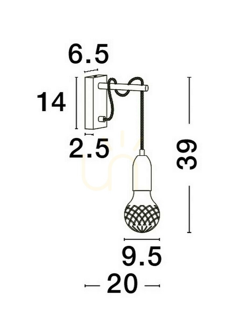 Zobrazit Nástěnné svítidlo BANI Luces Exclusivas LE42713 Nástěnné svítidlo BANI Luces Exclusivas LE42713