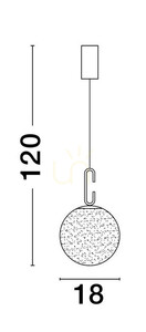 Závěsné svítidlo YARA od Luces Exclusivas LE42733 5 Závěsné svítidlo YARA od Luces Exclusivas LE42733 small 5
