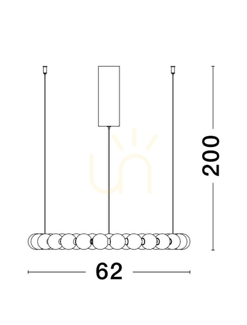 Pohled Závěsné svítidlo MOCA Luces Exclusivas LE42748 Závěsné svítidlo MOCA Luces Exclusivas LE42748