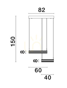 Zlaté závěsné LED svítidlo Luces Exclusivas COLIMA 124 W LE42754 2 Zlaté závěsné LED svítidlo Luces Exclusivas COLIMA 124 W LE42754 small 2