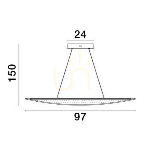Kontrola Zlaté závěsné LED svítidlo Luces Exclusivas COLIMA LE42755 31 W 2156 lm 3000 K 97 cm