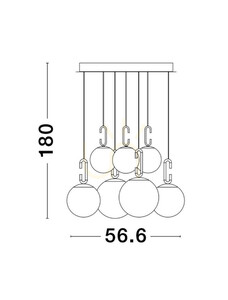 Závěsné svítidlo YARA od Luces Exclusivas LE42757 2 Závěsné svítidlo YARA od Luces Exclusivas LE42757 small 2