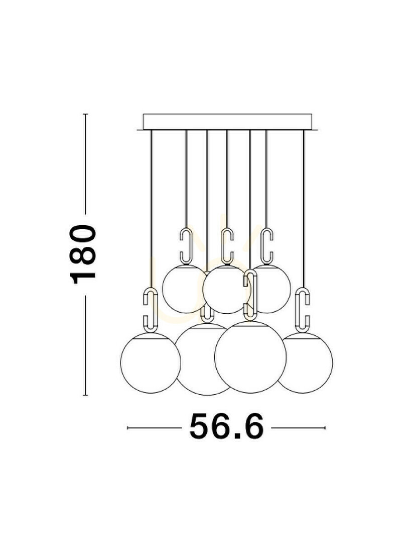 Náhled Závěsné svítidlo YARA od Luces Exclusivas LE42757 Závěsné svítidlo YARA od Luces Exclusivas LE42757
