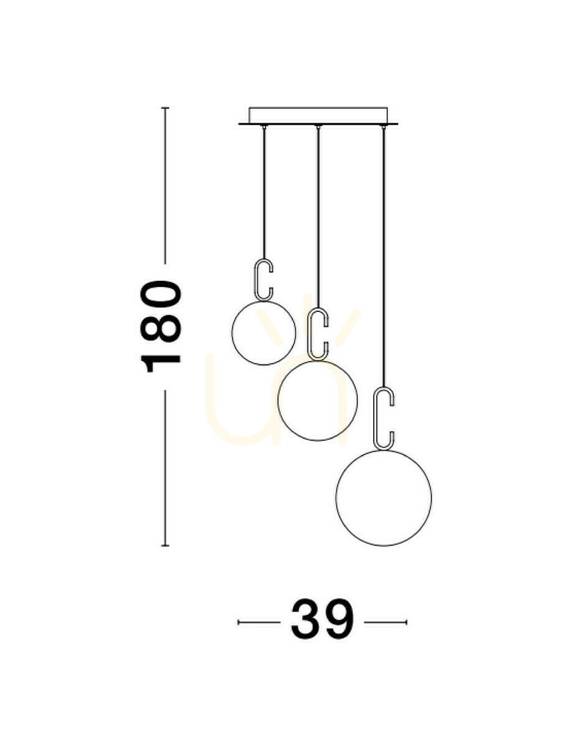 Náhled Závěsné svítidlo YARA od Luces Exclusivas LE42758 Závěsné svítidlo YARA od Luces Exclusivas LE42758