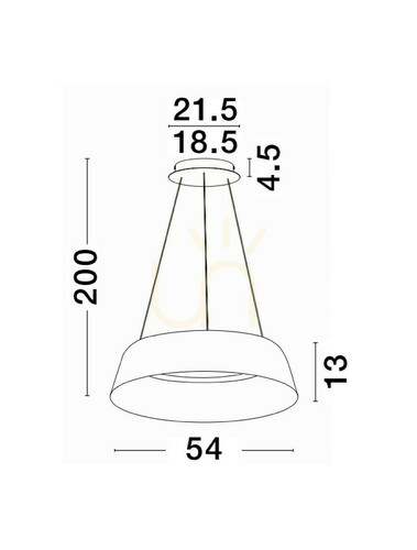 Kontrola Závěsné svítidlo CANCUN od Luces Exclusivas LE42804