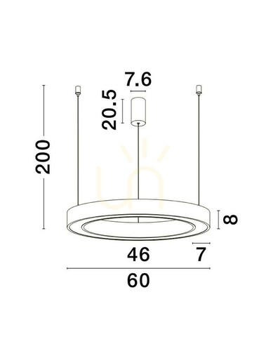 Kontrola SONORA Luces Exclusivas závěsné svítidlo LE42807