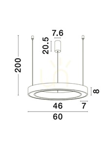 SONORA Luces Exclusivas závěsné svítidlo LE42807 small 1