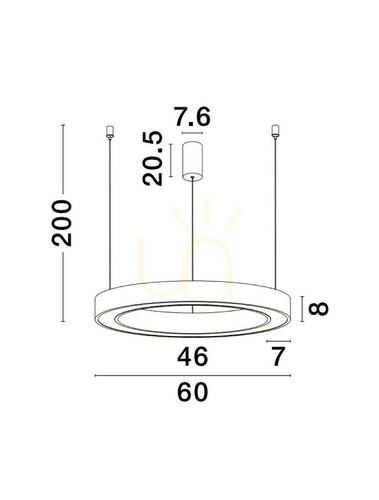 Kontrola SONORA Luces Exclusivas závěsné svítidlo LE42808