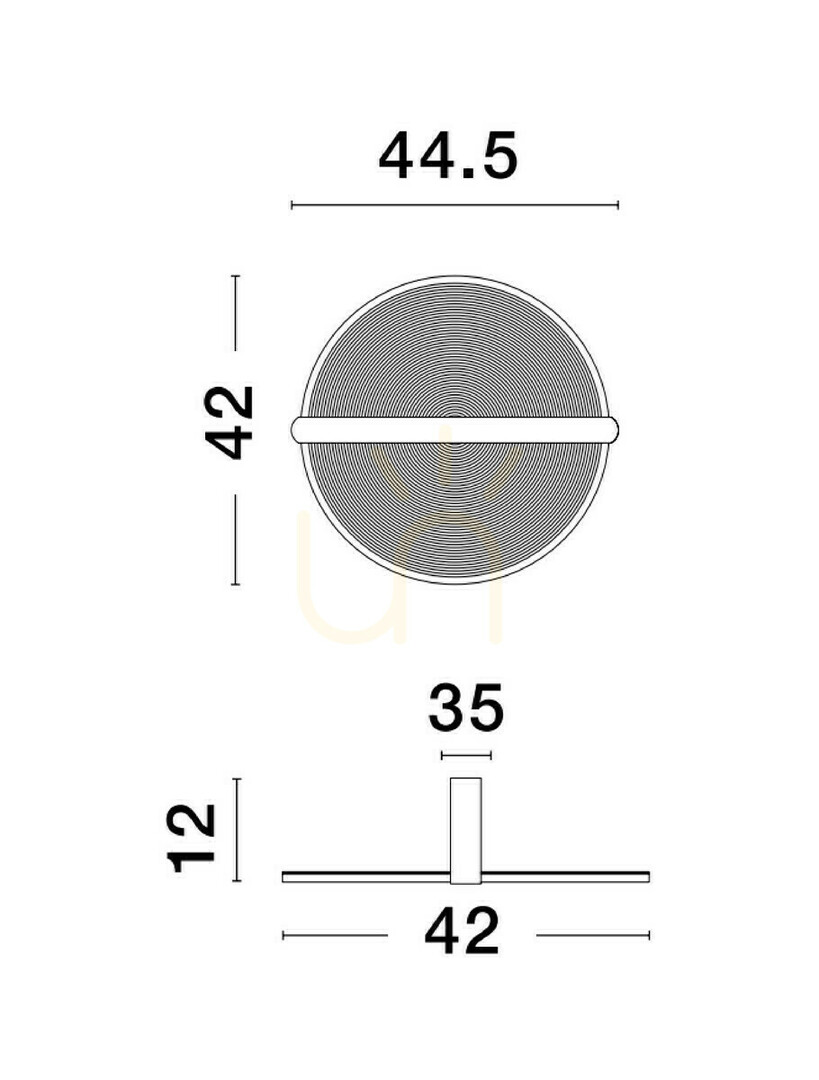 Pohled Stropní LED svítidlo TONALA Luces Exclusivas LE42824, hnědé, 29 W Stropní LED svítidlo TONALA Luces Exclusivas LE42824, hnědé, 29 W