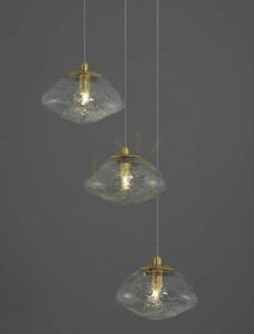 Závěsné svítidlo Luces Exclusivas NAYARIT LE42900, zlaté, 3×G9 small 1